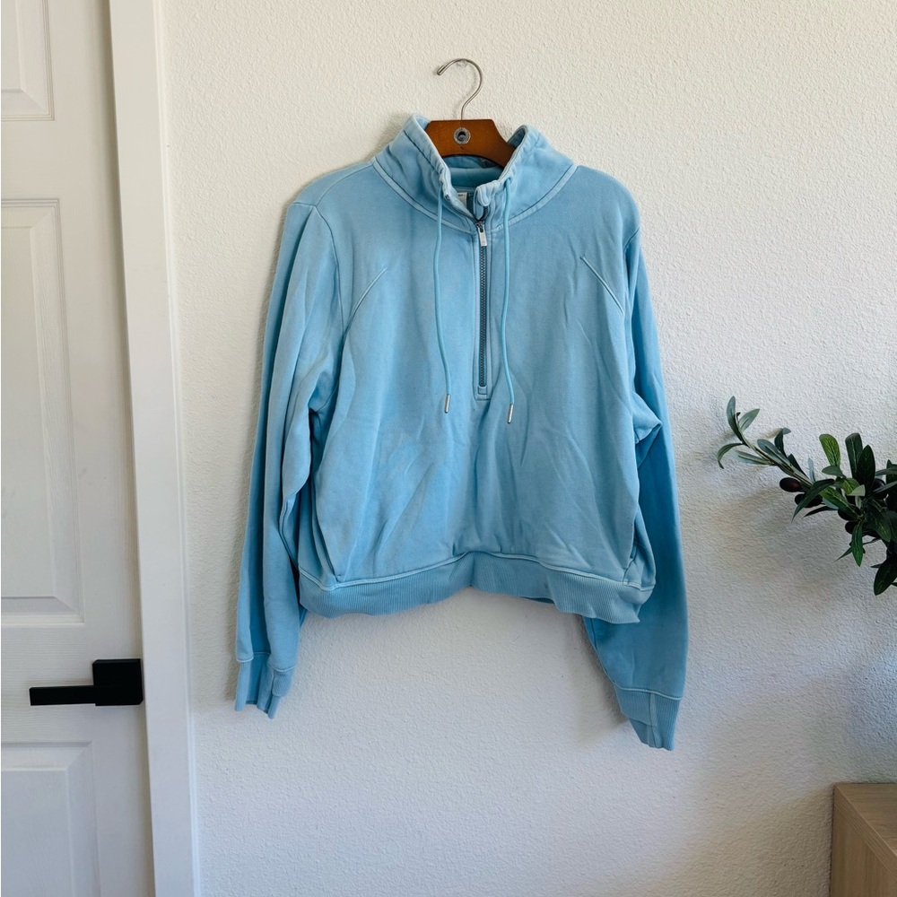 All in Motion Sky Blue Zip Pullover